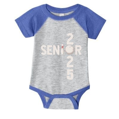 Senior 2025 Bowling Player Graduating Class Of 2025 Gift Infant Baby Jersey Bodysuit