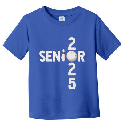 Senior 2025 Bowling Player Graduating Class Of 2025 Gift Toddler T-Shirt