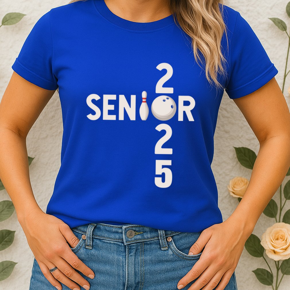 Senior 2025 Bowling Player Graduating Class Of 2025 Gift Womens T-Shirt