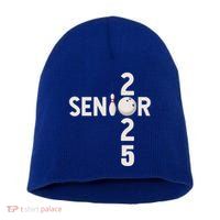 Senior 2025 Bowling Player Graduating Class Of 2025 Gift Short Acrylic Beanie