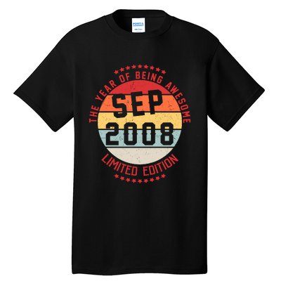 Sep 2008 Birthday The Year Of Being Awesome Gift Tall T-Shirt