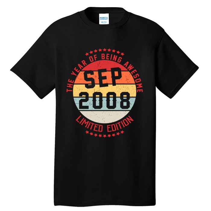 Sep 2008 Birthday The Year Of Being Awesome Gift Tall T-Shirt