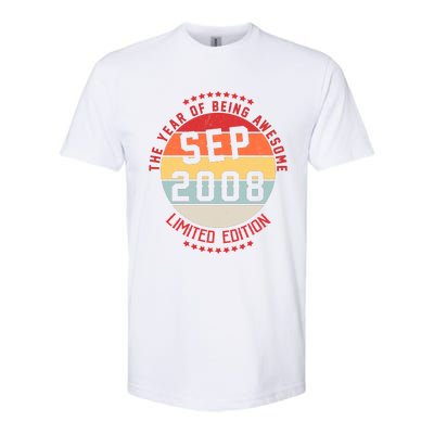 Sep 2008 Birthday The Year Of Being Awesome Gift Softstyle CVC T-Shirt