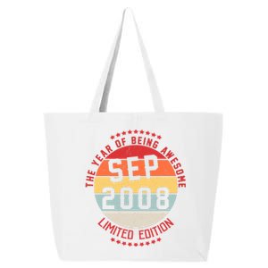 Sep 2008 Birthday The Year Of Being Awesome Gift 25L Jumbo Tote