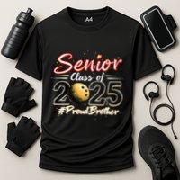 Senior 2025 Bowling Player Graduating Class Proud Brother Cool Gift Cooling Performance Crew T-Shirt