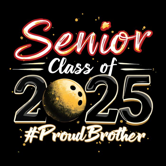 Senior 2025 Bowling Player Graduating Class Proud Brother Cool Gift Cooling Performance Crew T-Shirt