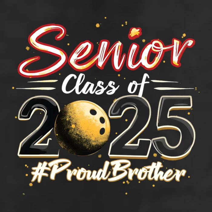 Senior 2025 Bowling Player Graduating Class Proud Brother Cool Gift Adult Drive Performance Visor