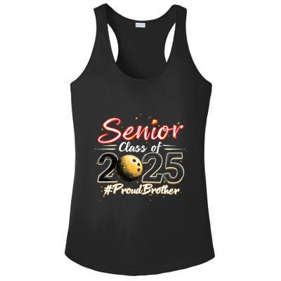 Senior 2025 Bowling Player Graduating Class Proud Brother Cool Gift Ladies PosiCharge Competitor Racerback Tank