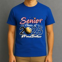 Senior 2025 Bowling Player Graduating Class Proud Brother Cool Gift T-Shirt