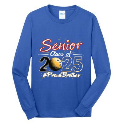 Senior 2025 Bowling Player Graduating Class Proud Brother Cool Gift Tall Long Sleeve T-Shirt