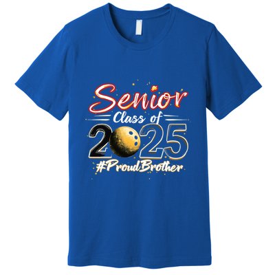 Senior 2025 Bowling Player Graduating Class Proud Brother Cool Gift Premium T-Shirt
