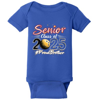 Senior 2025 Bowling Player Graduating Class Proud Brother Cool Gift Baby Bodysuit