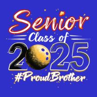 Senior 2025 Bowling Player Graduating Class Proud Brother Cool Gift Baby Bodysuit