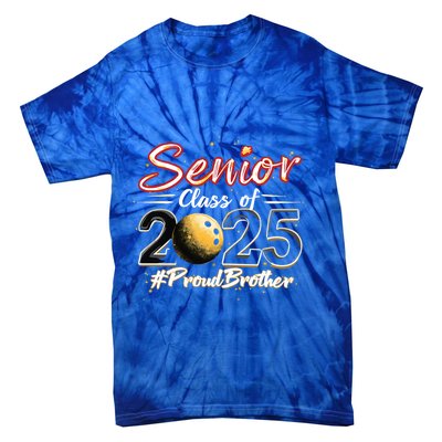 Senior 2025 Bowling Player Graduating Class Proud Brother Cool Gift Tie-Dye T-Shirt