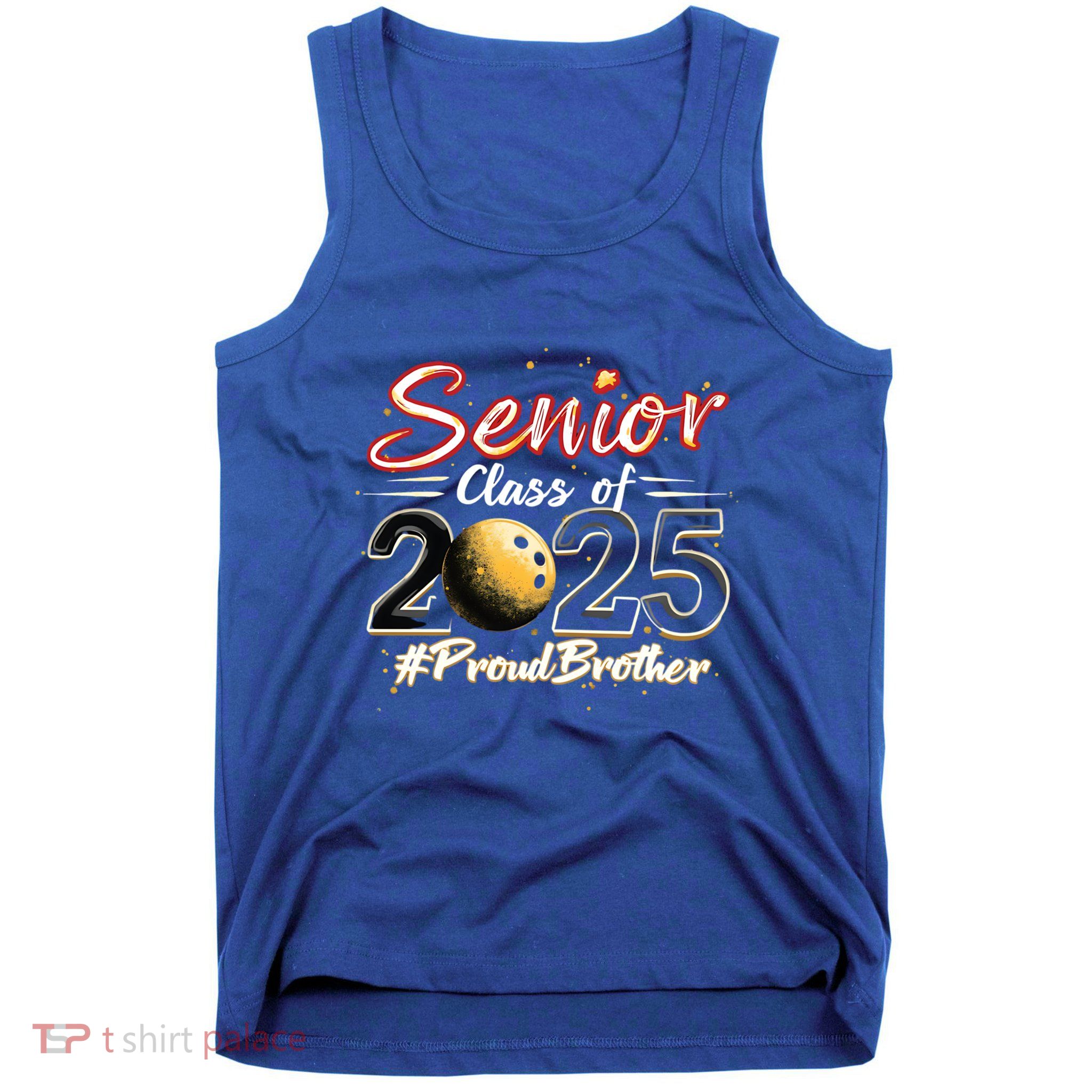 Senior 2025 Bowling Player Graduating Class Proud Brother Cool Gift Tank Top
