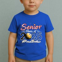 Senior 2025 Bowling Player Graduating Class Proud Brother Cool Gift Toddler T-Shirt