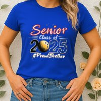 Senior 2025 Bowling Player Graduating Class Proud Brother Cool Gift Womens T-Shirt