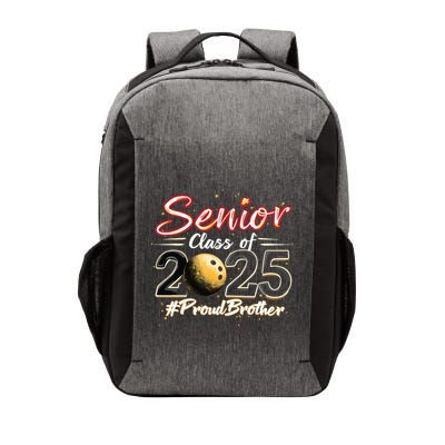 Senior 2025 Bowling Player Graduating Class Proud Brother Cool Gift Vector Backpack