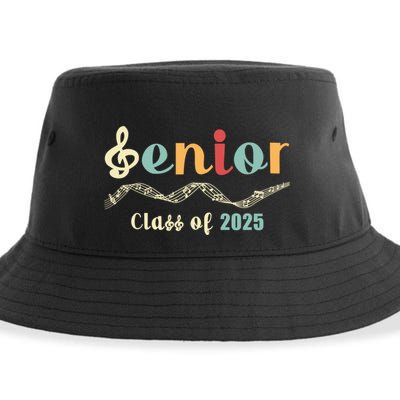Senior 25 Band Orchestra Choir Class Of 2025 Music Notes Great Gift Sustainable Bucket Hat