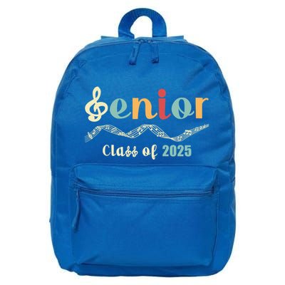 Senior 25 Band Orchestra Choir Class Of 2025 Music Notes Great Gift 16 in Basic Backpack