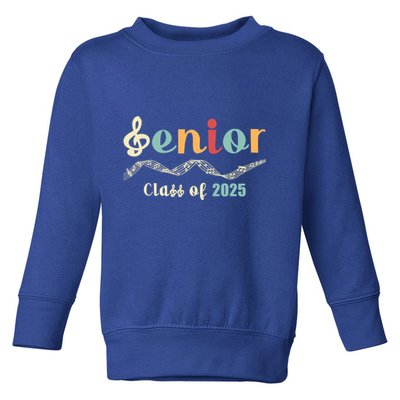Senior 25 Band Orchestra Choir Class Of 2025 Music Notes Great Gift Toddler Sweatshirt