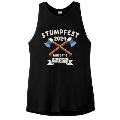 Stumpfest 2024 Brisbane Get Sweaty Ladies PosiCharge Tri-Blend Wicking Tank