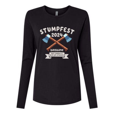 Stumpfest 2024 Brisbane Get Sweaty Womens Cotton Relaxed Long Sleeve T-Shirt