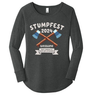 Stumpfest 2024 Brisbane Get Sweaty Women's Perfect Tri Tunic Long Sleeve Shirt