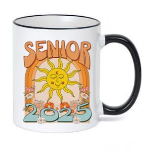 Senior 2025 Class Of 2025 Seniors Graduation 2025 Funny 11oz Black Color Changing Mug