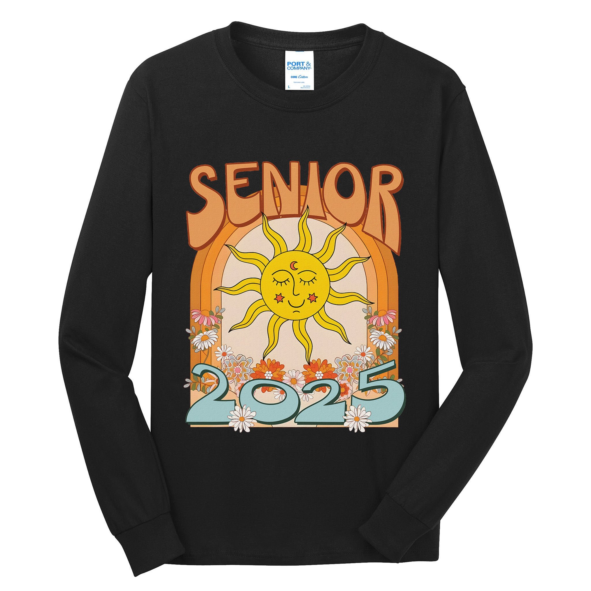 Senior 2025 Class Of 2025 Seniors Graduation 2025 Funny Tall Long Sleeve T-Shirt