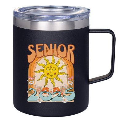 Senior 2025 Class Of 2025 Seniors Graduation 2025 Funny 12oz Stainless Steel Coffee Mug