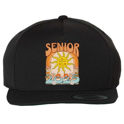 Senior 2025 Class Of 2025 Seniors Graduation 2025 Funny Wool Snapback Cap