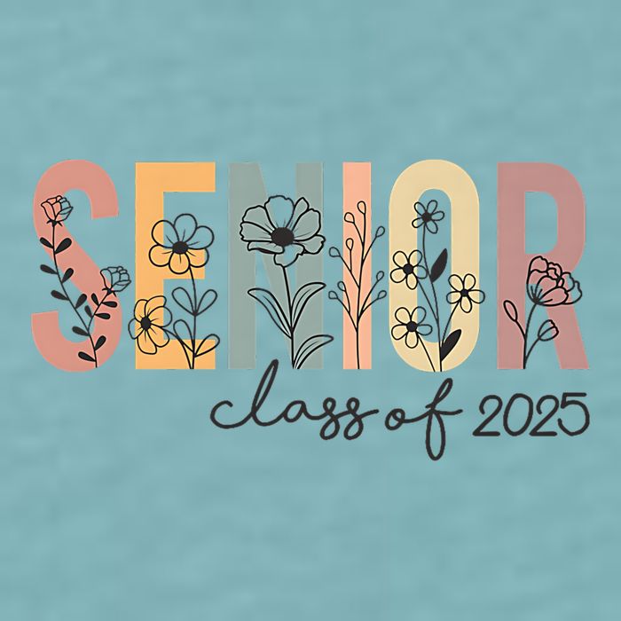 Senior 2025 Class Of 2025 Graduation Sueded Cloud Jersey T-Shirt