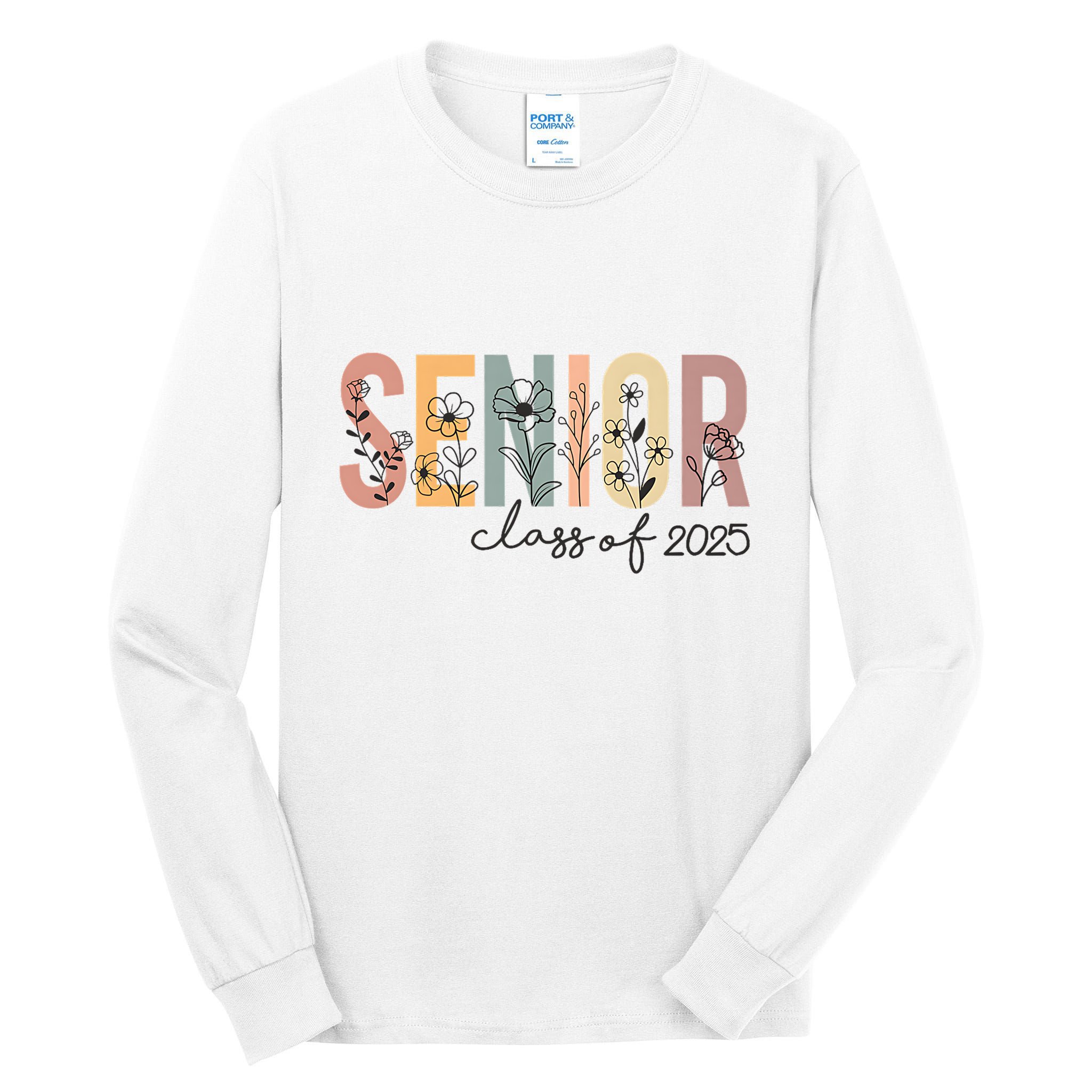Senior 2025 Class Of 2025 Graduation Tall Long Sleeve T-Shirt