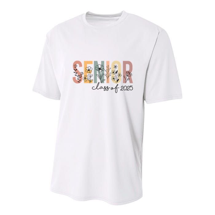 Senior 2025 Class Of 2025 Graduation Youth Performance Sprint T-Shirt
