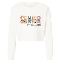 Senior 2025 Class Of 2025 Graduation Cropped Pullover Crew