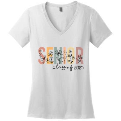 Senior 2025 Class Of 2025 Graduation Women's V-Neck T-Shirt