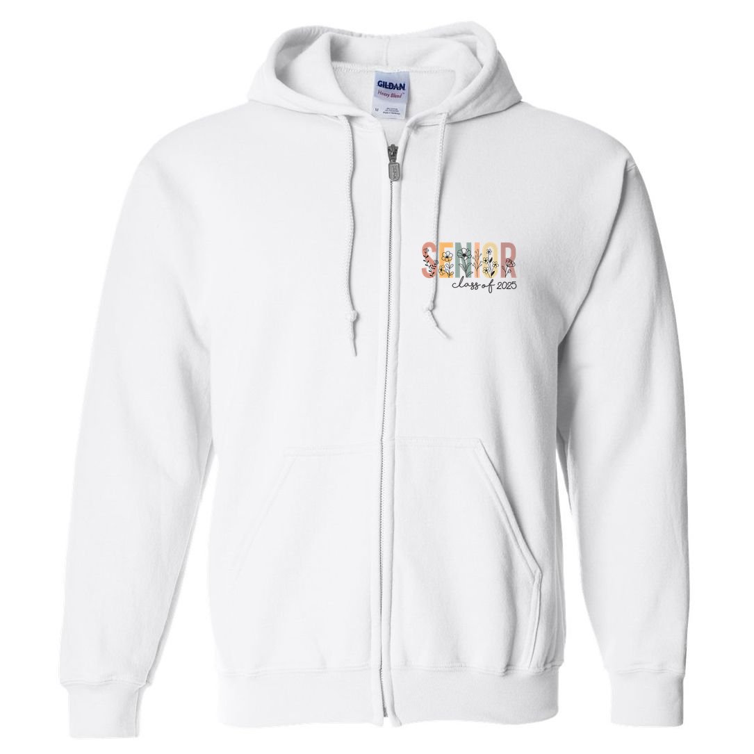 Senior 2025 Class Of 2025 Graduation Full Zip Hoodie