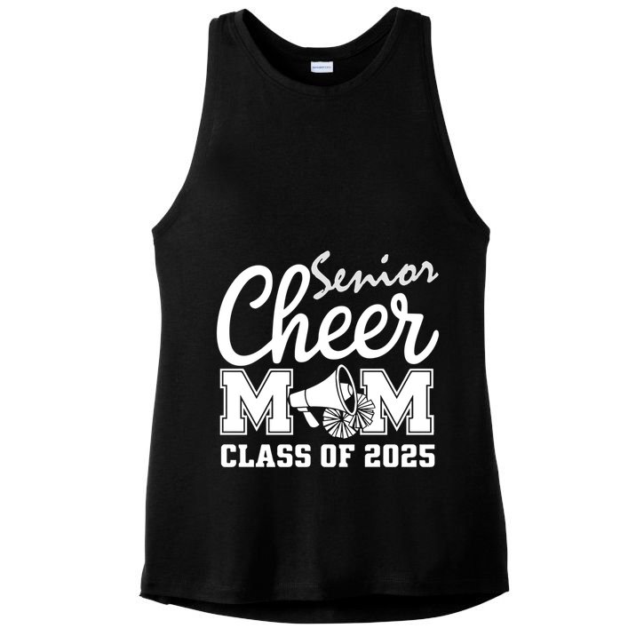 Senior 2025 Cheer Team Mom High School Graduation Outfit Gift Ladies PosiCharge Tri-Blend Wicking Tank