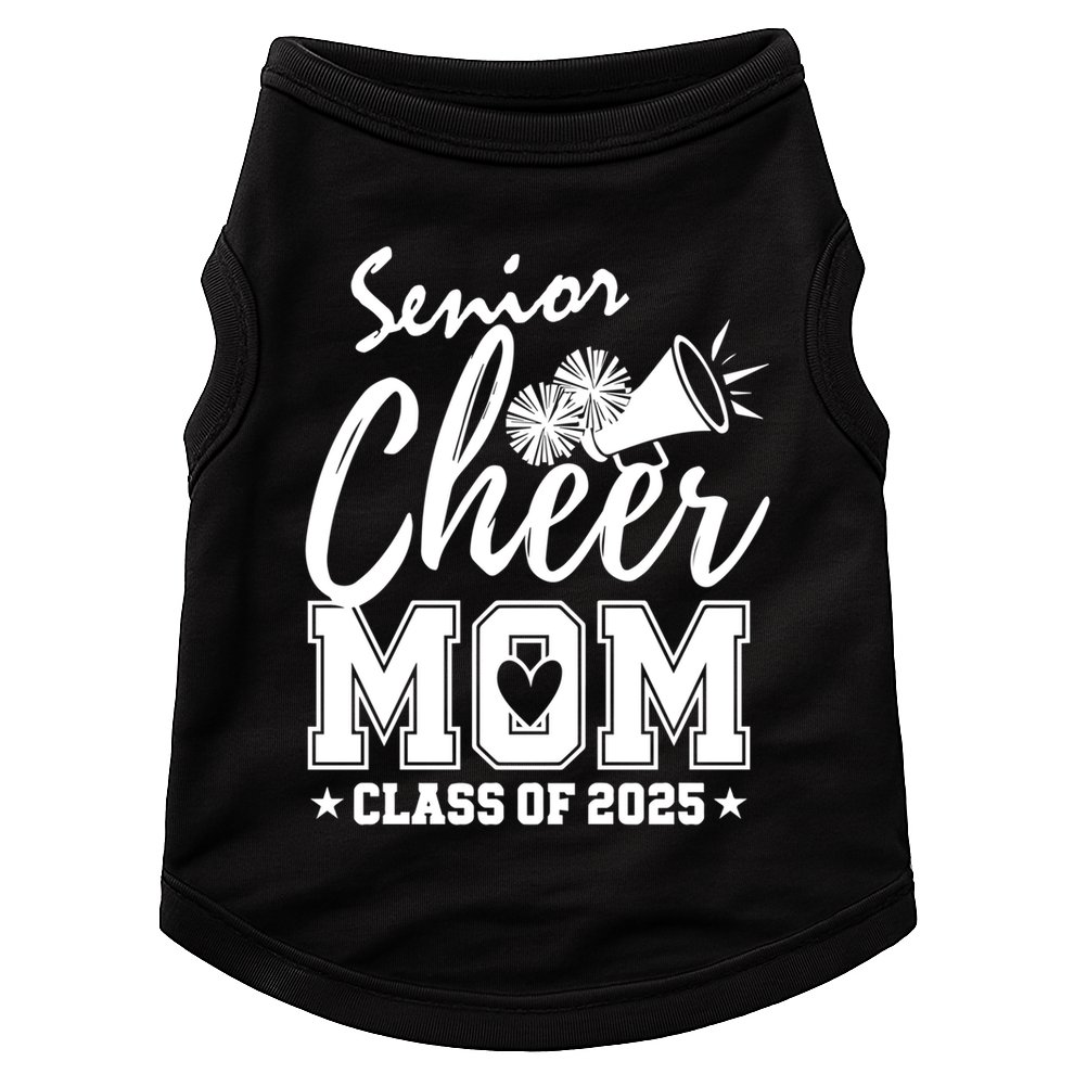 Senior 2025 Cheer Team Mom High School Graduation Outfit Cool Gift Doggie Tank