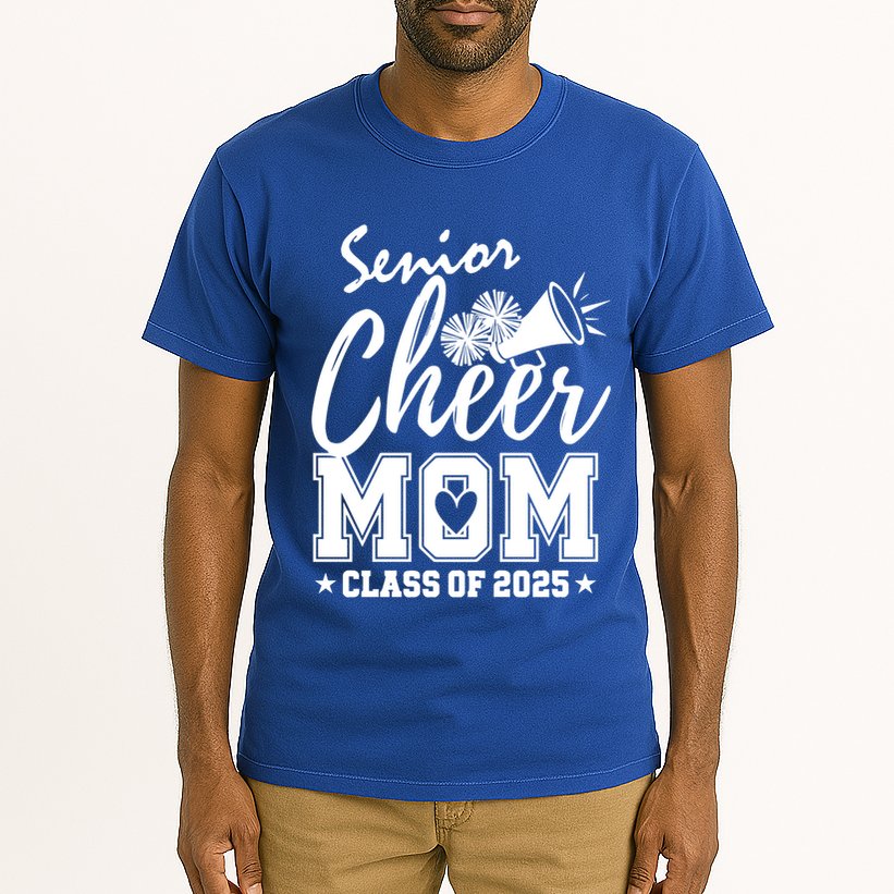 Senior 2025 Cheer Team Mom High School Graduation Outfit Cool Gift Tall T-Shirt