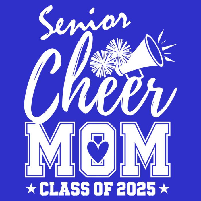 Senior 2025 Cheer Team Mom High School Graduation Outfit Cool Gift Tall T-Shirt