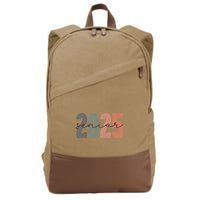 Senior 2025 Class Of 2025 Back To School Retro Graduation Cotton Canvas Backpack