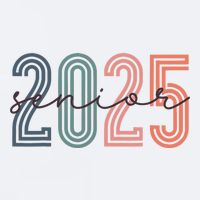 Senior 2025 Class Of 2025 Back To School Retro Graduation Sueded Cloud Jersey T-Shirt