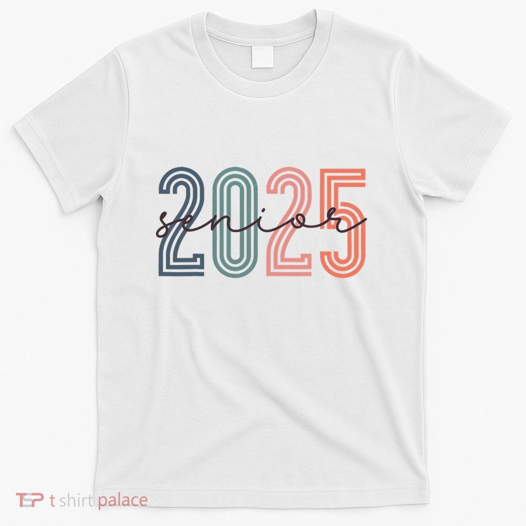 Senior 2025 Class Of 2025 Back To School Retro Graduation T-Shirt