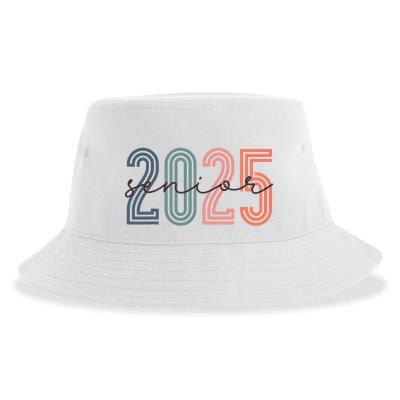Senior 2025 Class Of 2025 Back To School Retro Graduation Sustainable Bucket Hat