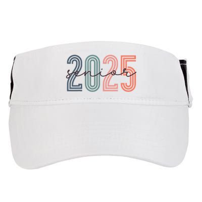 Senior 2025 Class Of 2025 Back To School Retro Graduation Adult Drive Performance Visor