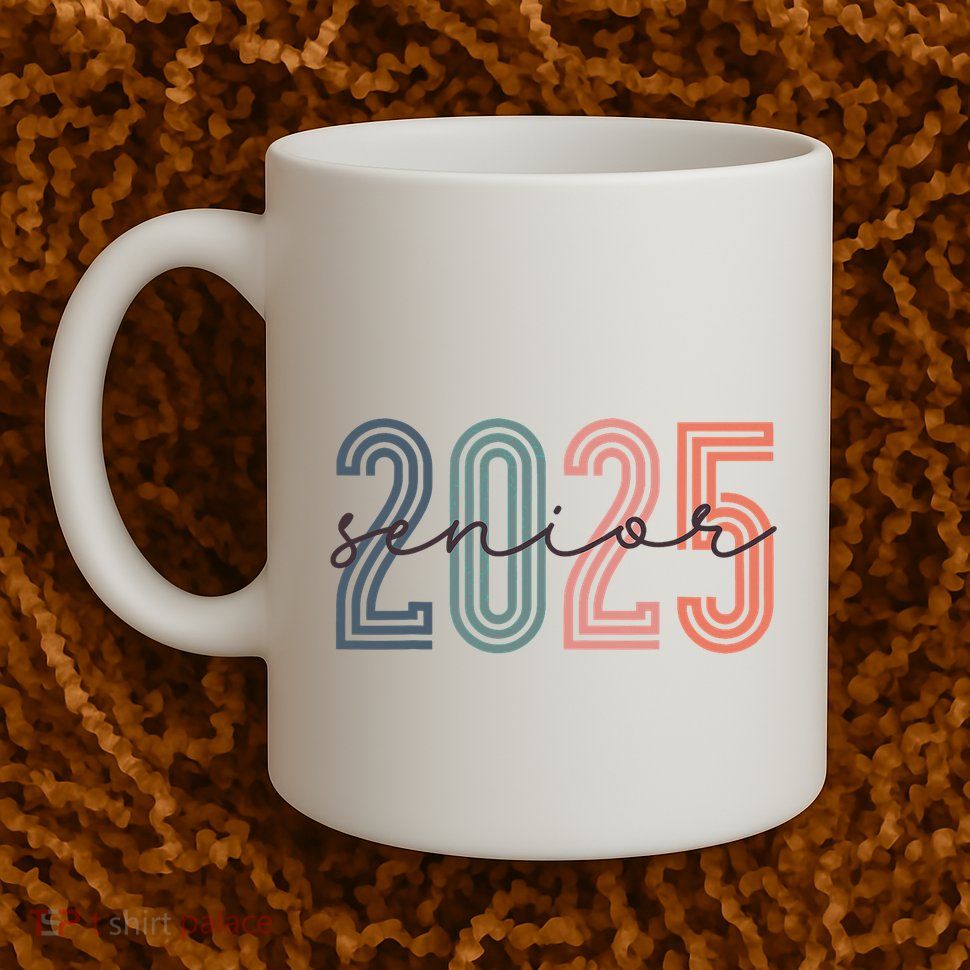 Senior 2025 Class Of 2025 Back To School Retro Graduation Mug