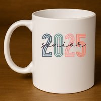 Senior 2025 Class Of 2025 Back To School Retro Graduation 11oz C Handle Ceramic Mug