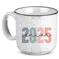 Senior 2025 Class Of 2025 Back To School Retro Graduation 15oz Campfire Ceramic Mug